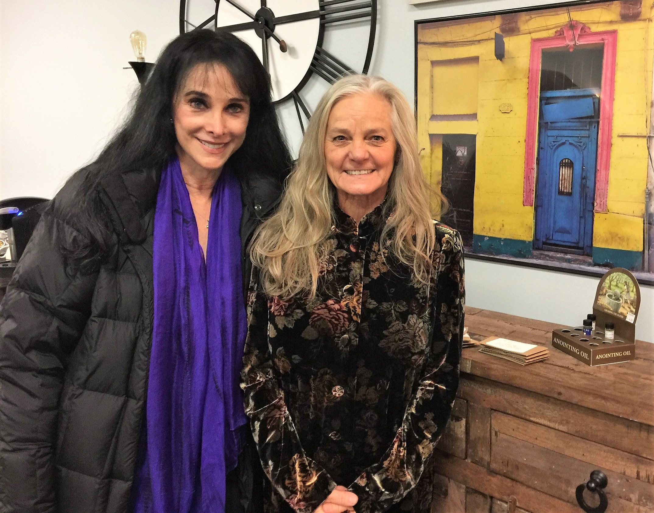 Dr. debi Story Maddox with Connie Sellecca