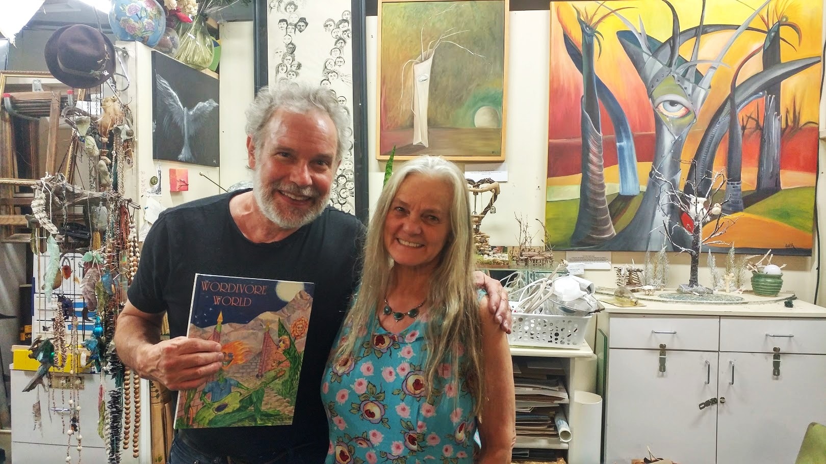 Dr. debi Story Maddox with John Gorka