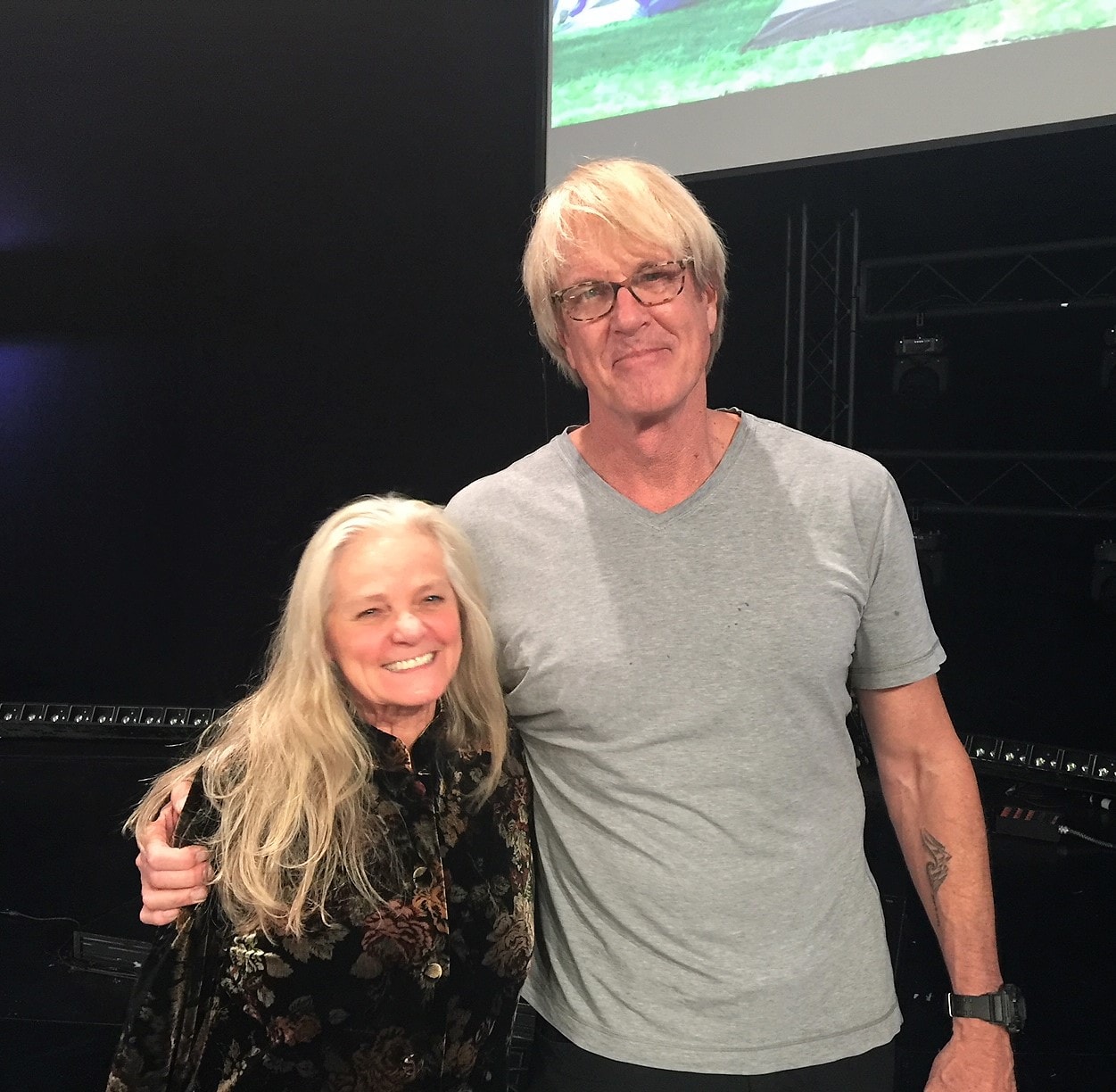 Dr. debi Story Maddox with John Tesh