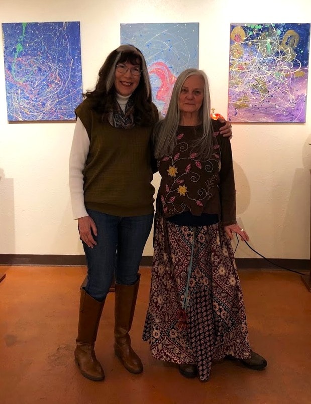 Dr. debi Story Maddox with Nancy Honeytree