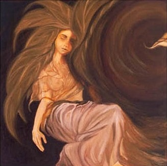 Dreaming Series, Dreaming VIII — oil painting by Dr. debi Story Maddox, 36 x 36 inches