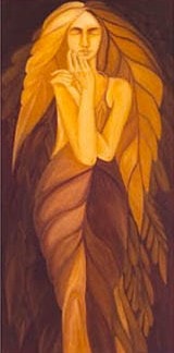 Dreaming Series, Dreaming XI — oil painting by Dr. debi Story Maddox, 24 x 48 inches