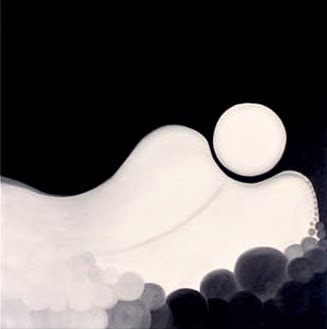 Moon's Back Series, Two Forces — oil painting by Dr. debi Story Maddox, 48 x 48 inches