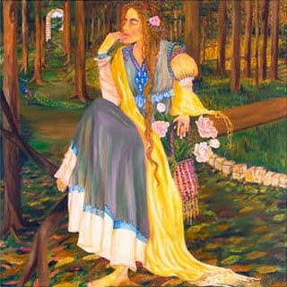Song of Solomon Series, Cause Me to Hear Thy Voice, SOS 5:6 — oil painting by Dr. debi Story Maddox, 48 x 48 inches