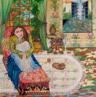 Wonderland — oil painting by Dr. debi Story Maddox, 48 x 48 inches, Private Collection